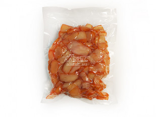 Осьминог с перцем: Осьминог (ломтики из филе кальмара)