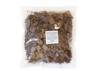 Снапсы со вкусом копченой рыбы: Гренки черные со вкусом холодца с хреном