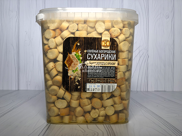 Сухарики с холодцом и хреном в Дубне