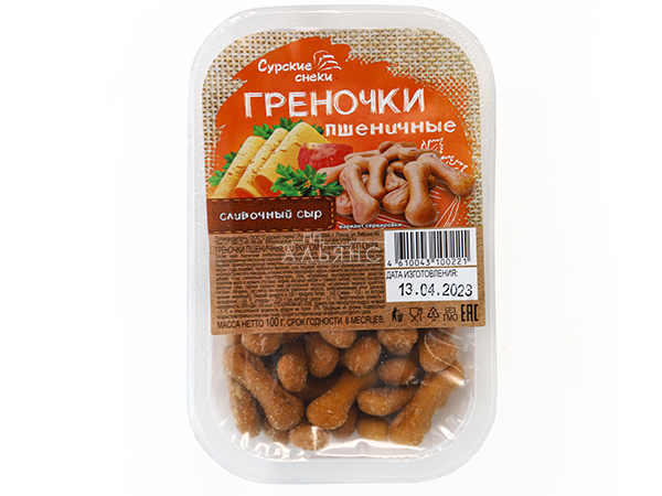 Сурские (ПШЕНИЧНЫЕ) Сливочный сыр (100 гр) в Дубне