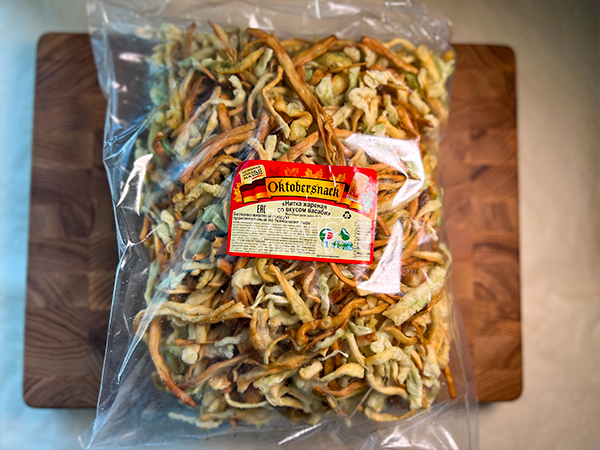 Нитка ЖАРЕНАЯ "Васаби" Oktobersnack 1 кг (сырный продукт) в Дубне