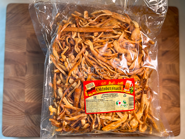 Нитка ЖАРЕНАЯ "Краб" Oktobtersnak 1 кг (сырный продукт) в Дубне