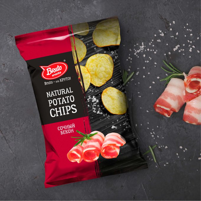 Картофель «Бруто» со вкусом бекона 70 гр. в Дубне