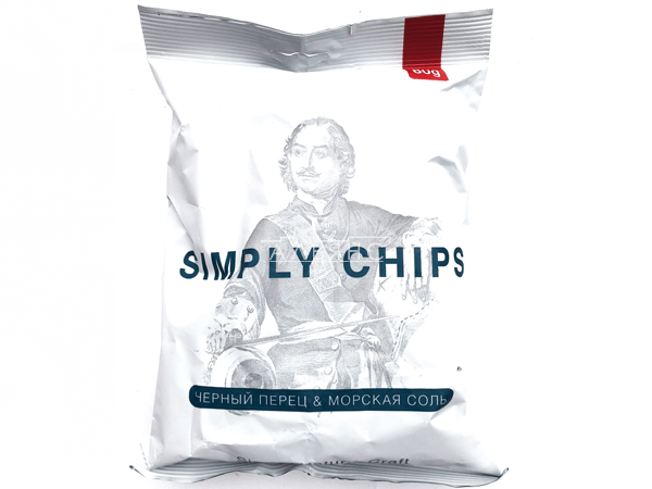 Картофельные чипсы "Simple chips" Морская соль и черный перец 80 гр. в Дубне