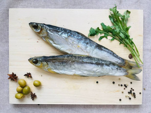 Гренки: Ряпушка вяленая